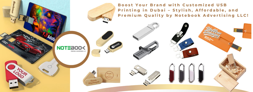 Boost Your Brand with Customized USB Printing in Dubai – Stylish, Affordable, and Premium Quality by Notebook Advertising LLC!