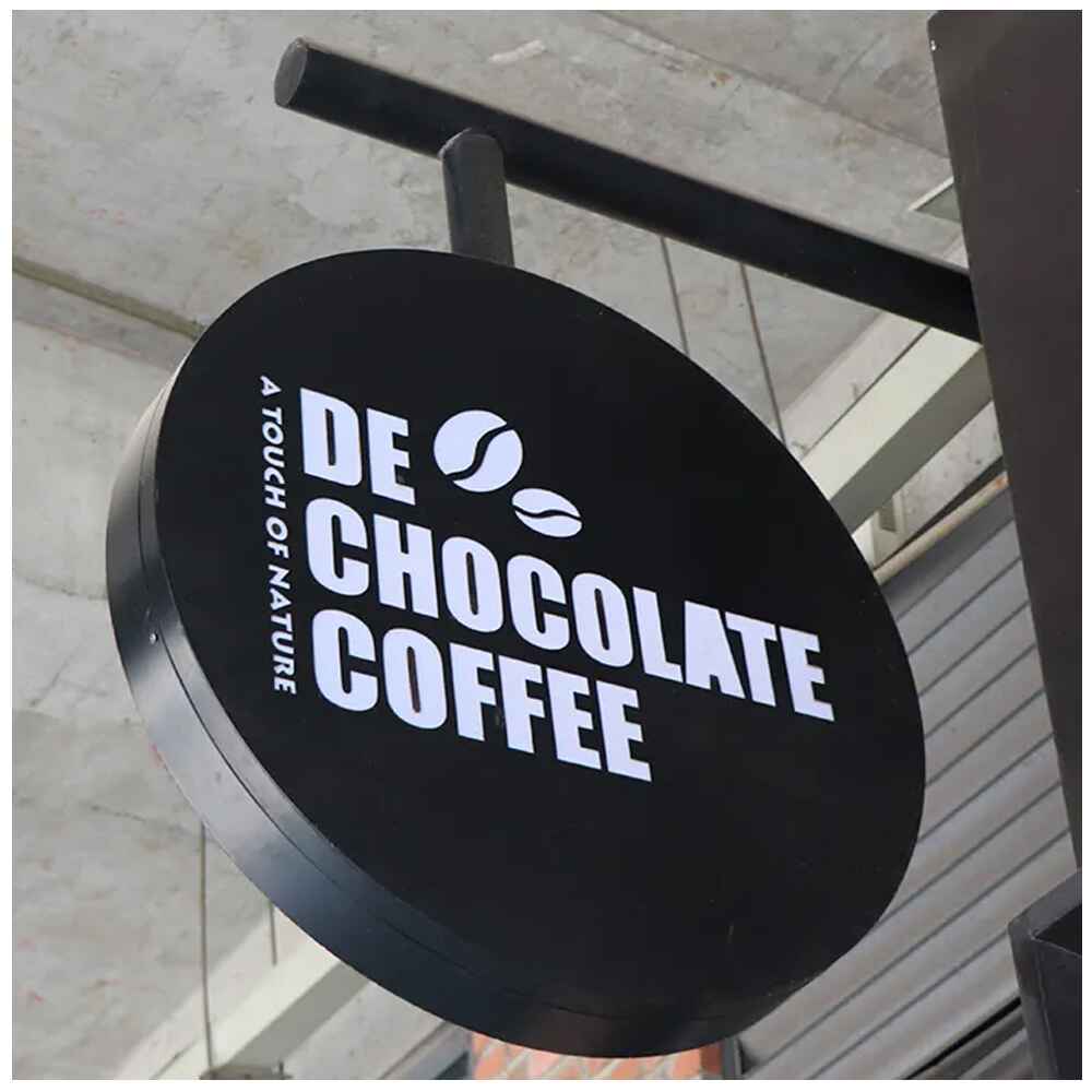 Acrylic Led Round Double Sided Light Box