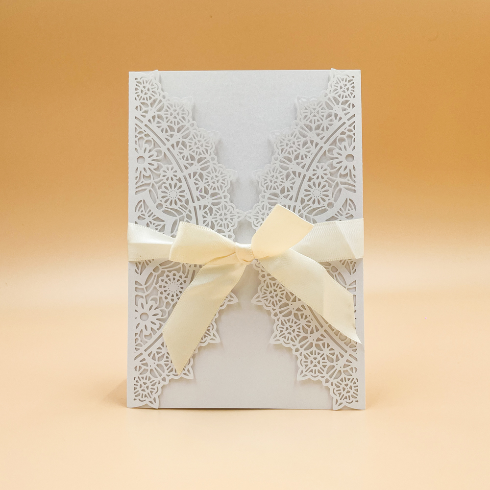 Custom Laser Cut Wedding Invitations