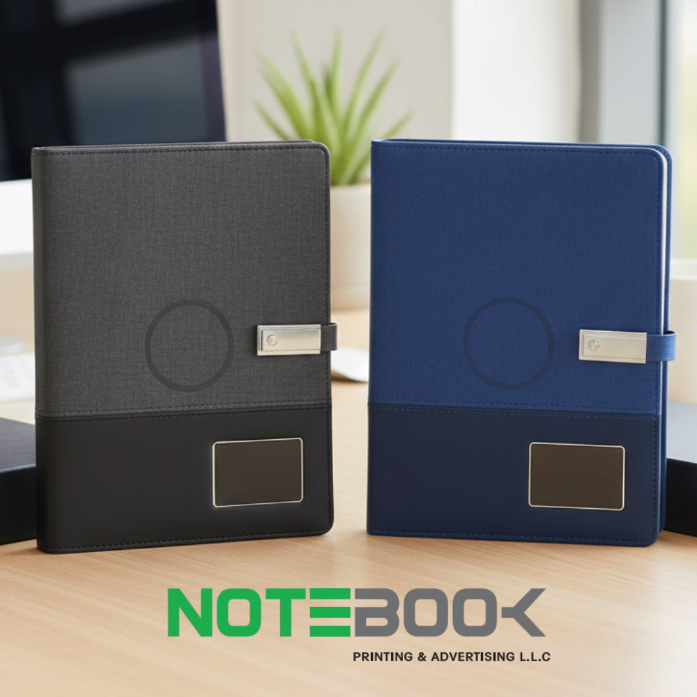 A5 Smart Organizer Notebook with MagSafe Wireless Charging and Built-in Power Bank Dubai Corporate Gifts