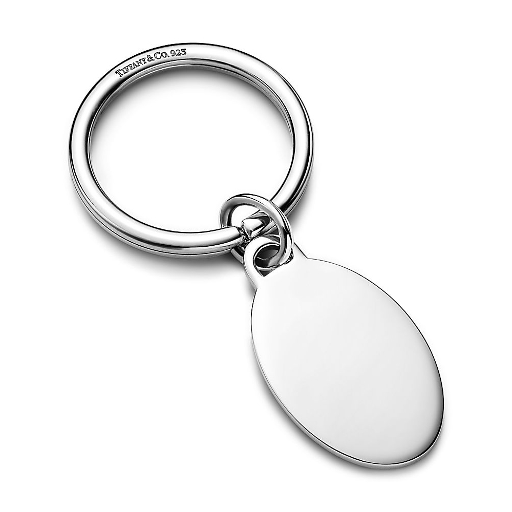 Personalized Oval Metal Keychains