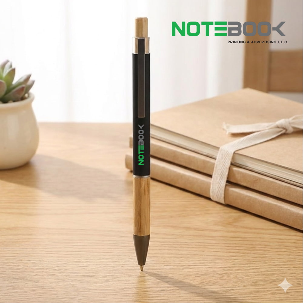 Custom Bamboo Ballpoint Pen with Logo – Eco-Friendly Corporate Gifts Dubai
