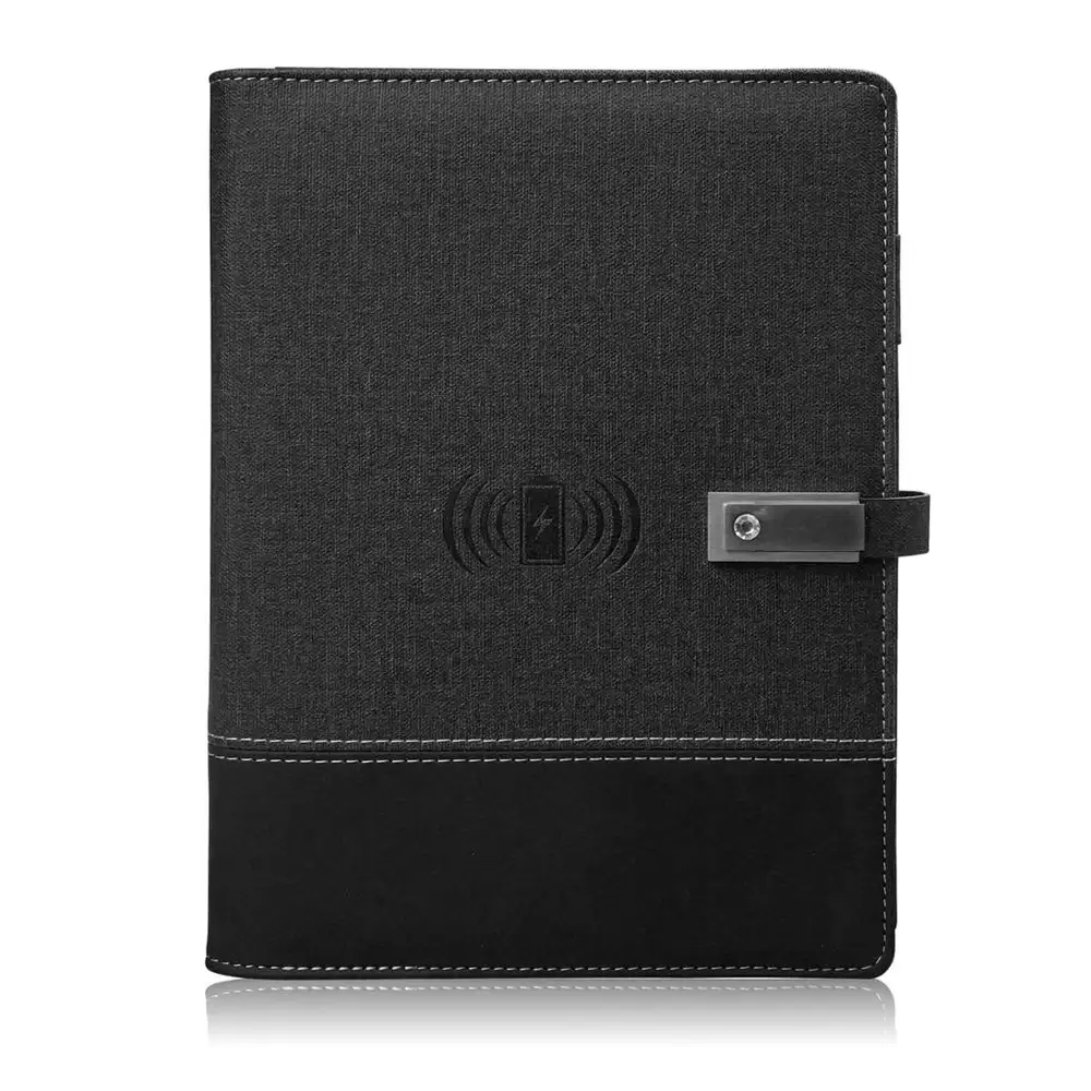 Power Bank Wireless Notebook with LED Light-Up Logo