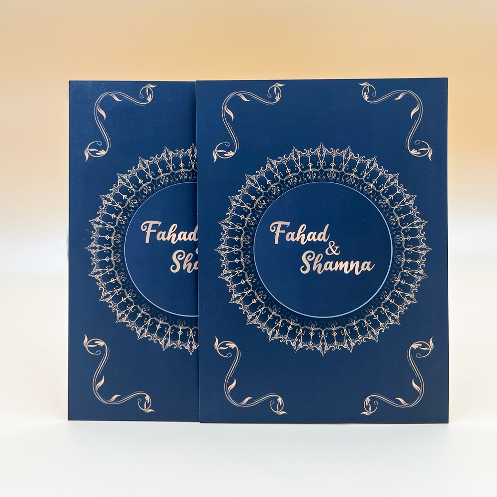 Premium Wedding Cards with Velvet Finish
