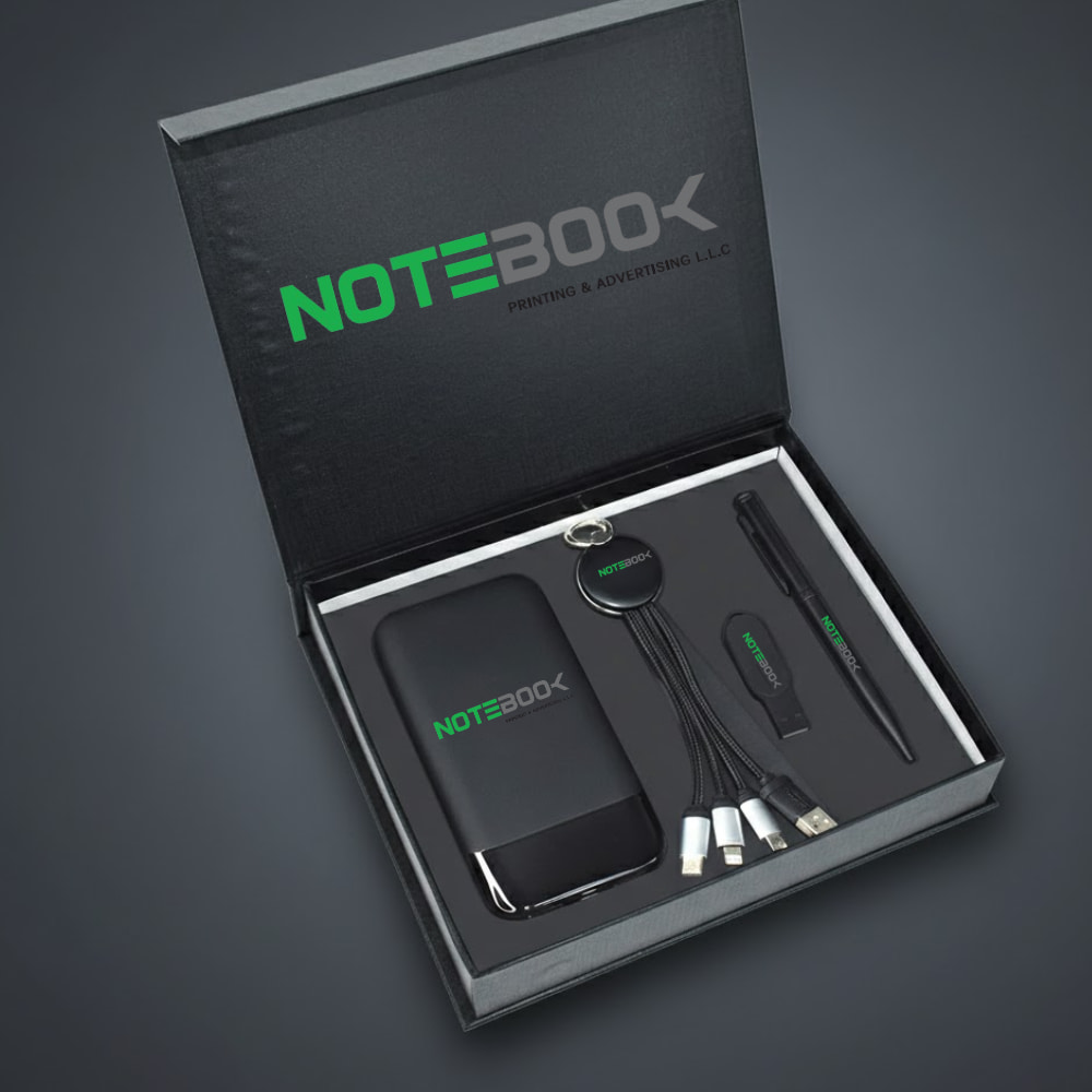 Custom promotional gift set Dubai and Sharjah with logo printing