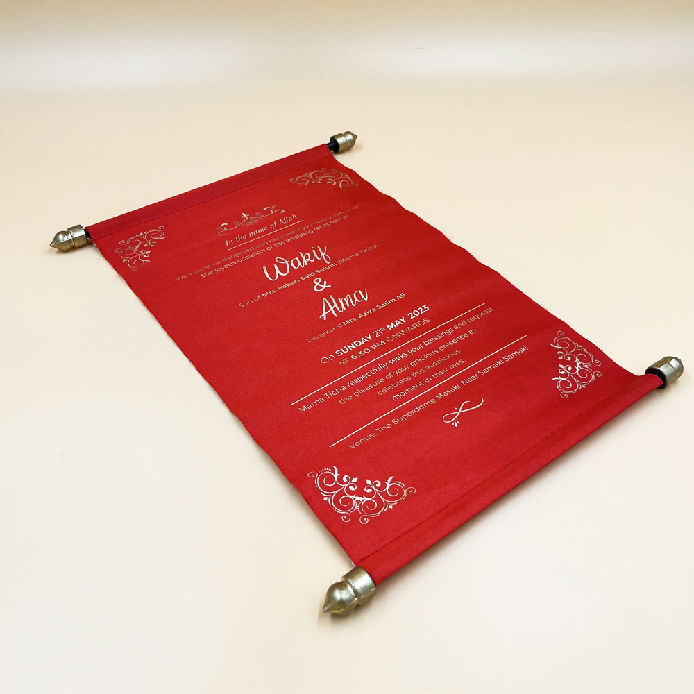 Rolling Wedding Cards and Premium Invitation Options In Dubai