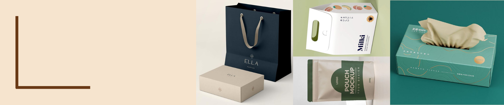 Luxury eco-friendly customized packaging boxes with logo printing in Dubai