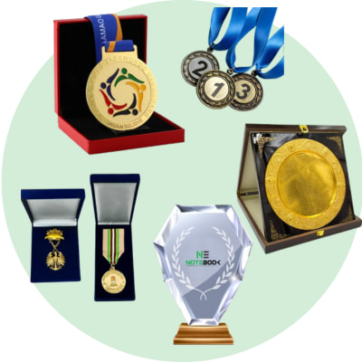 Custom medals and trophies printing in Dubai UAE