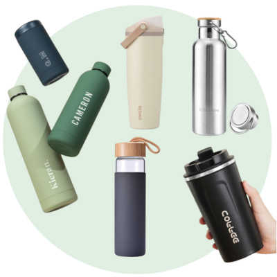 Premium Corporate Drinkware – Branded Water Bottles with Custom Printing in Dubai by Notebook Advertising LLC class=