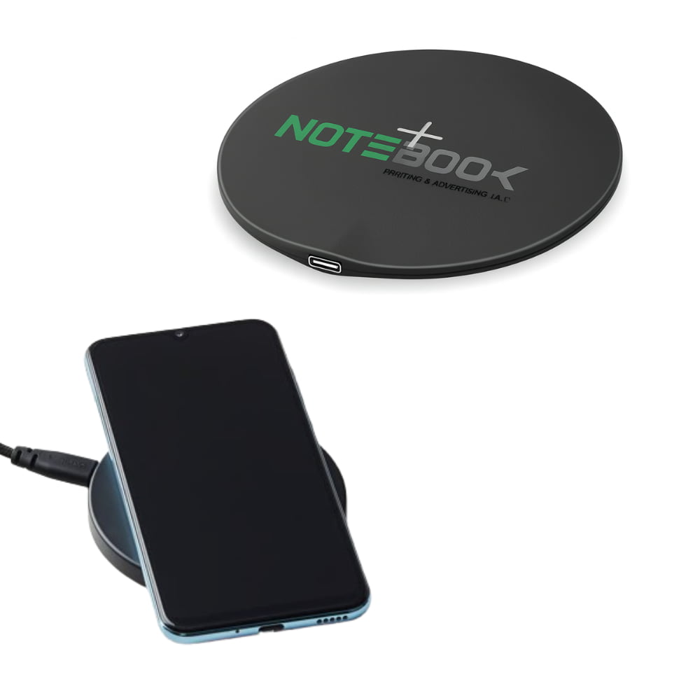 Custom Logo 15W Fast Wireless Charging Pad – Qi Certified Charger Dubai