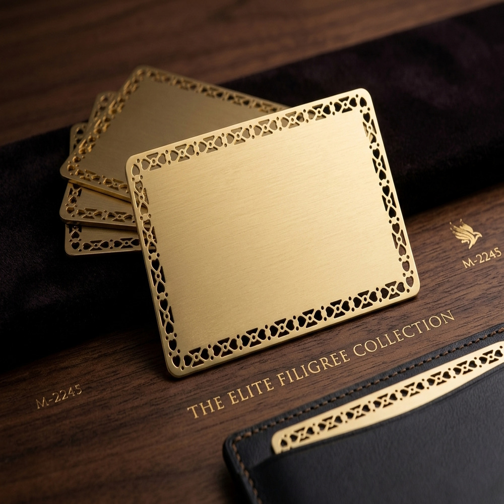Heart Lace Ornate Gold Card