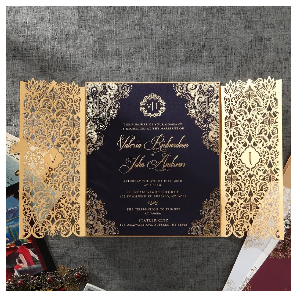 Premium laser cut Wedding Cards in Dubai