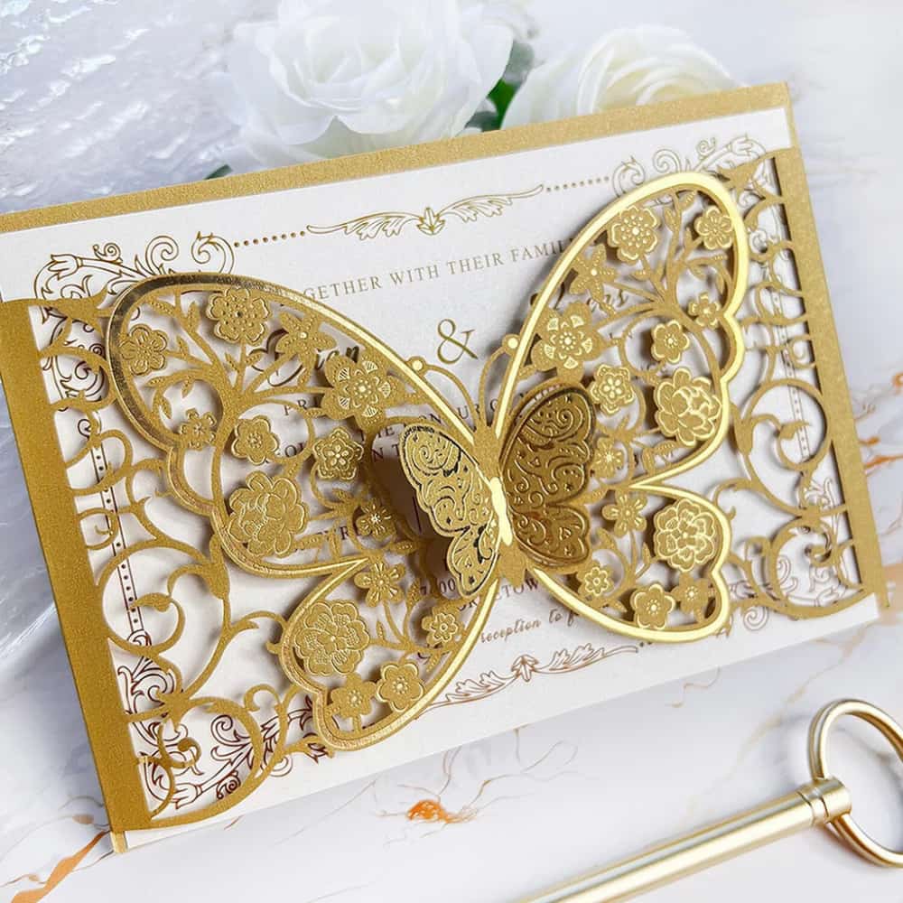 Laser Cut Wedding Card with Free Design – Invitation Card Printing in Dubai