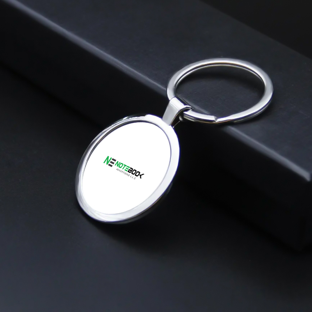 Personalized Metal Keychain Round
