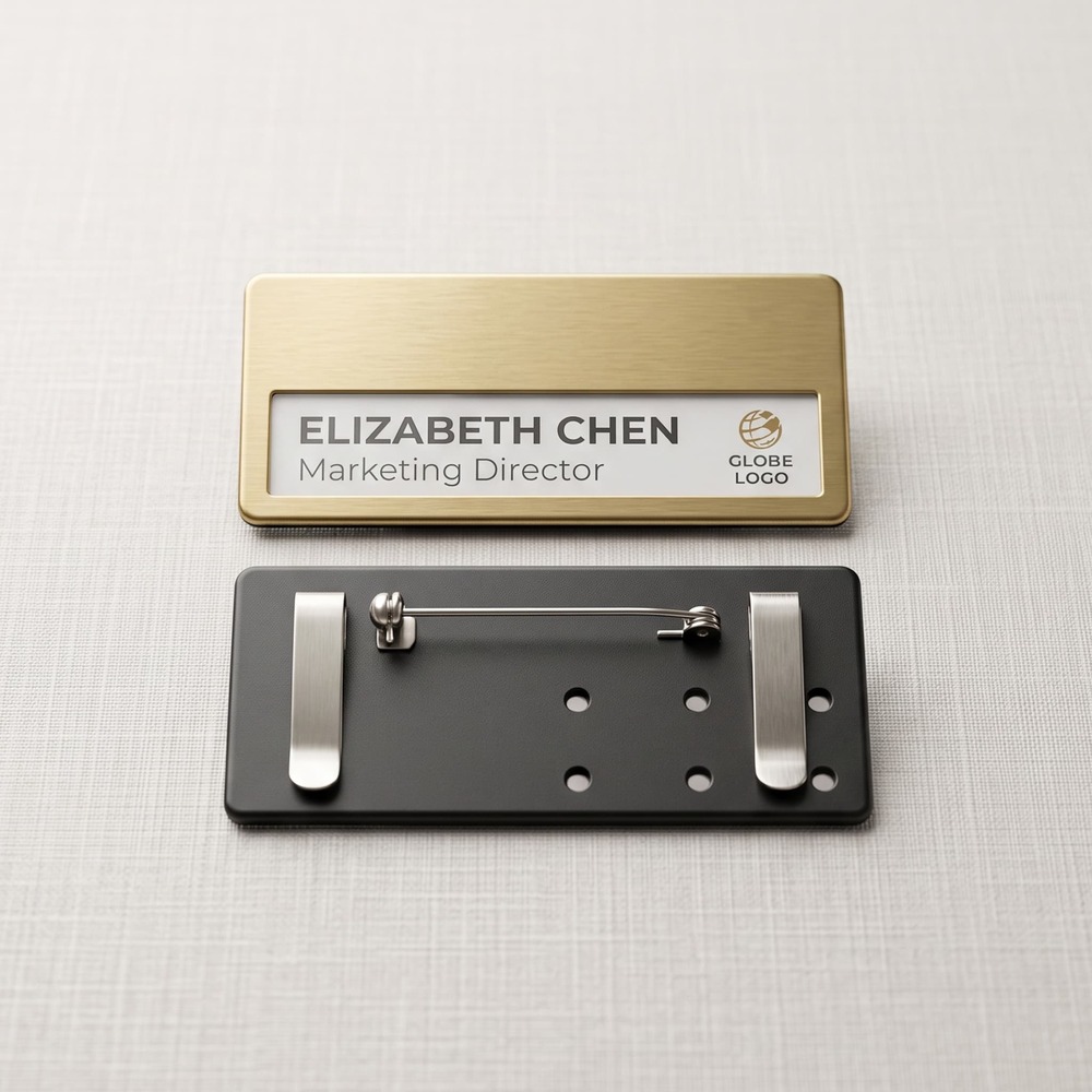 Metalic Window Badges With Multi-Fastners