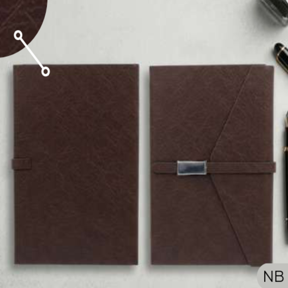 Notebook- Brown leather touch