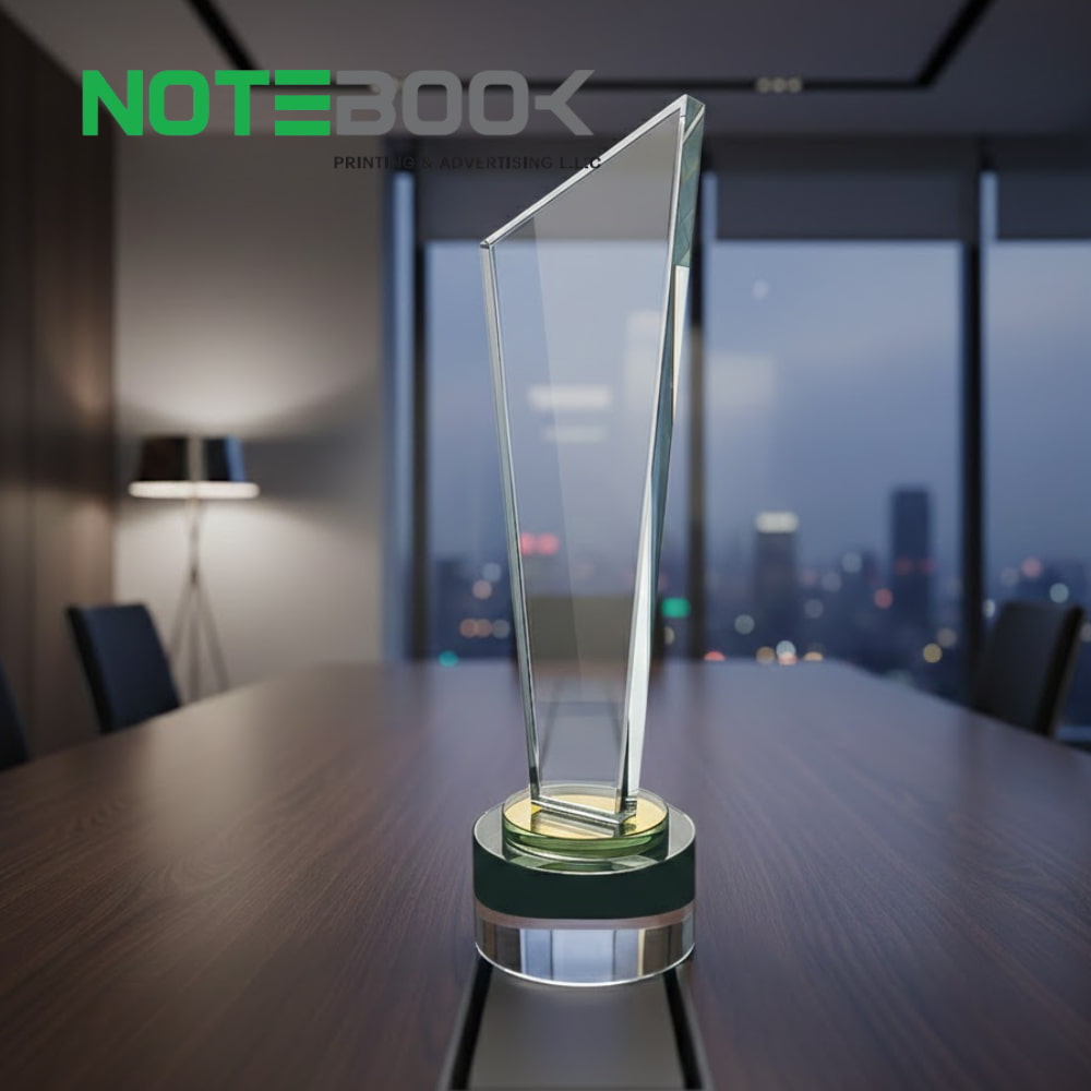 Personalized crystal trophy Abu Dhabi for corporate awards and recognition