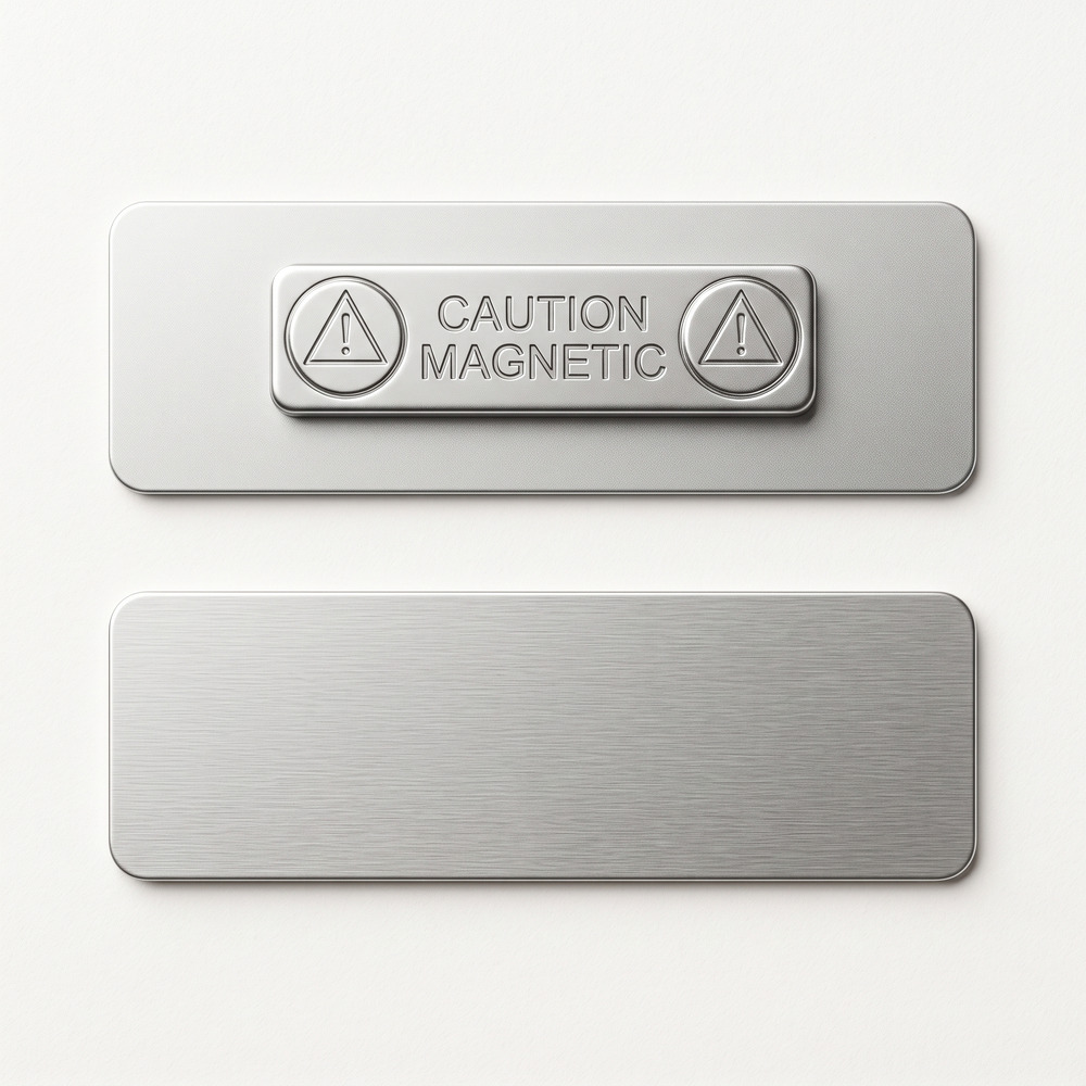 Premium Magnetic Metal Name Badge