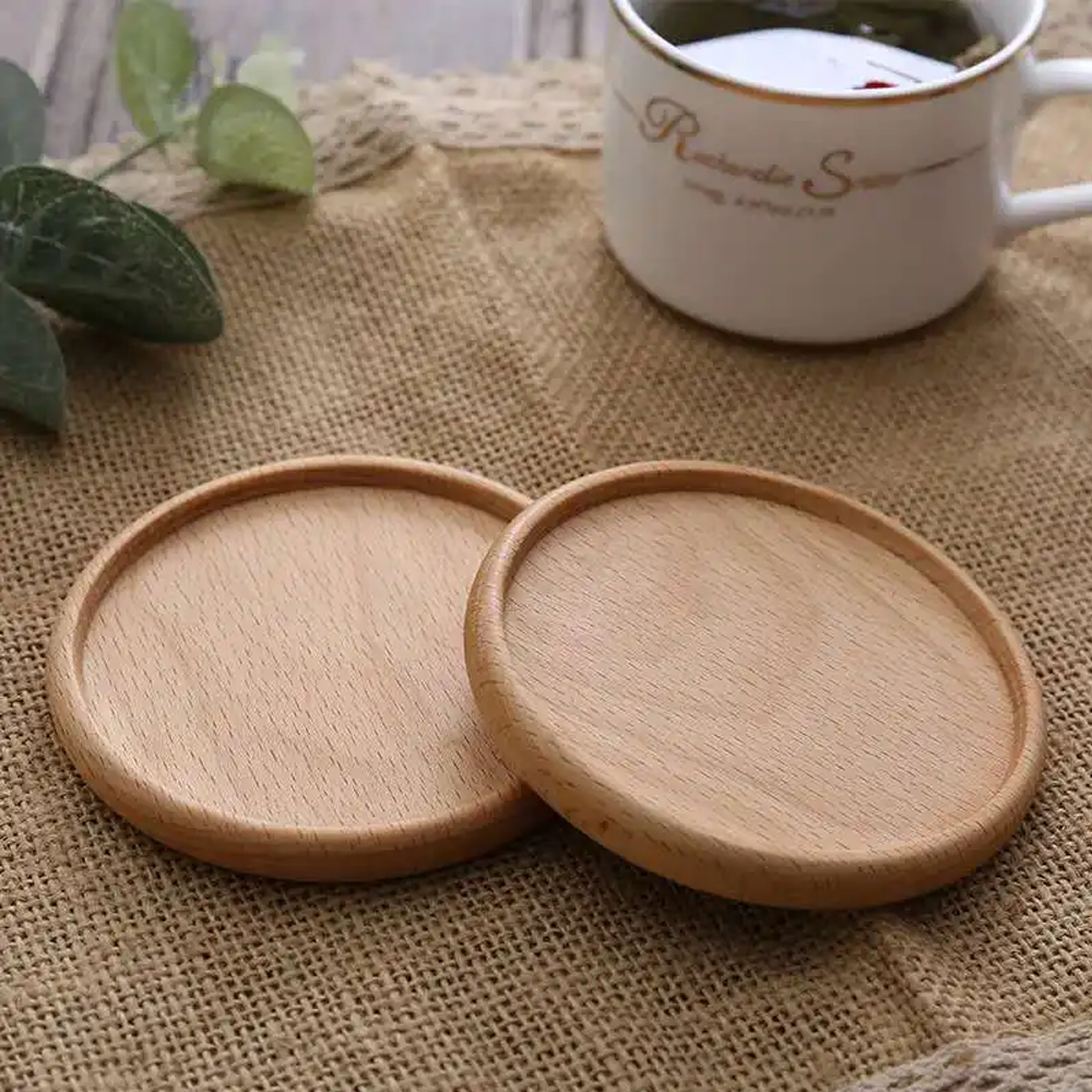 Personalized Wood Coasters with Holder – Custom Coaster Printing in Dubai